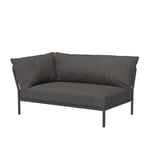 Houe - LEVEL 2 Corner - Left - Dark Grey - Utendørs sofaer - Henrik Pedersen