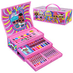 L.O.L. Surprise! Coloriage Enfant Malette Dessin Enfant Crayons de Couleur Feutres Peinture Enfant Fille, Coffret Dessin Fille, 50 Pcs (Multicolore)