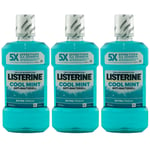 Listerine Cool Mint Mouth Rinse 3 X 500ml Extra Fresh - Daily Mouthwash