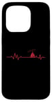 iPhone 15 Pro My Heart beats for Sailing Heart Line Case