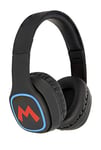 OTL Technologies Casque audio Bluetooth TWEEN Super Mario Icon (pliable, arceau rembourré, design élégant, autonomie jusqu'à 30 heures, pour adolescents et adultes), Noir