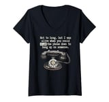 Womens Funny Old Fashioned Rotary Telephone, Rotary Dial phone, V-Neck T-Shirt