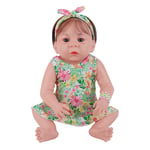 XLH 50cm Reborn Doll Full Silicone Body Rebirth Doll Cute 20 Inch Lifelike Realistic Bathable Reborn Baby Dolls Simulation Doll