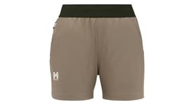 Short de randonnee millet wanaka stretch marron femme