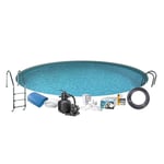 Poolpaket Swim & Fun Steel Rund 120 cm Djup