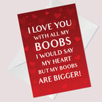 Rude Valentines Card For Your Boyfriend Funny Valentine's Card For Him Husband