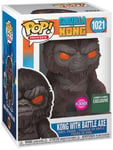 Figurine Funko Pop - Godzilla Vs Kong N°1021 - Kong Avec Axe - Flocked (55601)