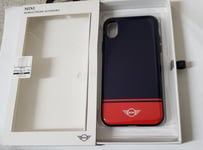 Genuine BMW MINI iPhone X, Xs Protective Back  Case Cover RED / BLUE