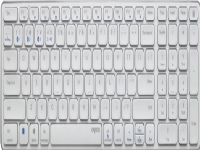 Rapoo RAPOO Keyboard MULTIMODE E9700M BLADE WIRELESS KEYBOARD, 2.4GHz/BT 5.0/BT 3.0 WHITE