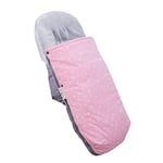 JYOKO KIDS Chancelière Universelle pour Poussette, Chancelière d'Hiver Polaire pour Siège, Chancelière pour Landau de Bébé, Polaire Extra Douce (PINK SPARKLES, POLAIRE)