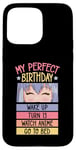 Coque pour iPhone 15 Pro Max My Perfect Birthday Wake Up Turn 13 Montre Anime Go To Bed