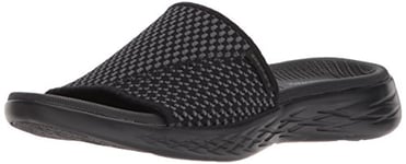 Skechers Women's On-The-go 600-Nitto Slide Sandal, Black/Grey, 7 UK