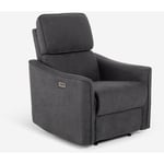 Fauteuil relax électrique ergonomique inclinable tissu port USB Chiara