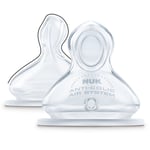 Nuk 2 tétines biberon First Choice+ BLANC