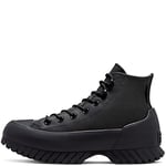 CONVERSE Homme Chuck Taylor All Star Lugged Winter 2.0 Sneaker, Black Bold Mandarin, 36 EU