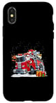 iPhone X/XS Firefighter Santa Fireman Driving Fire Truck Merry Christmas Case