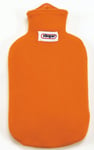 Sanger 2 Litre Hot Water Bottle With Orange Comfortable Removable Fleece Cover