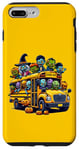 Coque pour iPhone 7 Plus/8 Plus School Bus Halloween Creepy Witch Zombie Monster Horror Fun