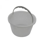 Panier rond pour skimmer de piscine - Diam 20.3 cm - Blanc - Linxor