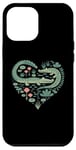 iPhone 12 Pro Max Cute Alligator Heart Crocodile Gator for Kids Case