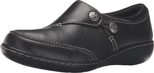 Clarks Women's Ashland Effie Slip-On Loafer, Black, 3.5 UK Wide