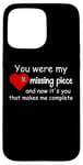 Coque pour iPhone 15 Pro Max You Were My Missing Puzzle Piece Valentines Day Couple Heart