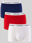 Calvin Klein Cotton Stretch Low Rise Trunks - Assorted - Multi, Assorted, Size L, Men