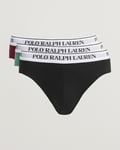 Polo Ralph Lauren 3-Pack Brief Damson Red/Black/Fairway Green