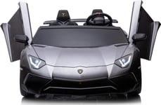 Triton Lamborghini Aventador Sv Batteridrevet For 2 Barn Grå + Børsteløs Motor + Oppblåsbare Hjul + Audio Led