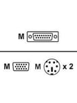 ATEN KVM-kabel SPHD15 han til 2xPS/2 h