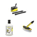 Kärcher 2.644-074.0 T7 Plus T-Racer Surface Cleaner & Kärcher 62957650 3-in-1 Stone Plug and Clean - Black & Kärcher 2643-233.0 Soft Washing Brush - Pressure Washer Accessory