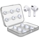 New Bee AirPods Pro Replacement Earbuds Replacement Ear Tips 6 Pairs Earbuds with Case for Airpods Pro (SML) (Silicone)
