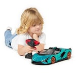 CMJ RC Cars Lamborghini Sian Officially Licensed Remote Control Car - 1:12 Scale Model Lambo with 7.4V 900mAh Battery, 12 Km/h Speed, LED Lights, and 2.4Ghz Remote for Boys, Girls