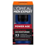 3 x L'Oreal Men Expert Power Age Revitalising 24H Moisturiser 50ml