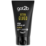 Schwarzkopf got2b Gel capillaire ultra coiffant collé, tient jusqu'à 72 heures, sans résidus blancs, contrôle des bords, végétalien, sans silicone, 170 g, l'emballage peut varier