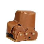 MegaGear MG762 Ever Ready Leather Case and Strap with Battery Access for Sony Cyber-Shot DSC-RX10 IV/DSC-RX10 III Camera - Light Brown