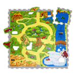 Hakuna Matte Puzzle Mat - Dinosaursafari (120 x 120 cm)