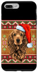 Coque pour iPhone 7 Plus/8 Plus Enjoy Christmas New Year Present T-shirt, Xmas Santa Dog Fun