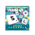 Mattel Games Scrabble Voyage, édition Miniature 20 x 20 cm, Jeu de Société et de Lettres, Version Française, CJT12