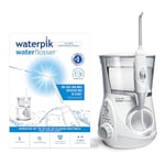 Waterpik Ultra Professional Water Flosser, 7 Tips, Advanced Pressure Control System, 10 Settings, Dental Plaque Removal Tool, White, WP-660UK, 2pin UK Bathroom Plug, Packaging may vary