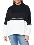 Nike W NSW Po Hoodie FT Archive RMX Sweat-Shirt Femme Black/White/(White) FR: L (Taille Fabricant: L)