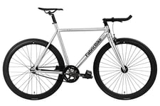 FabricBike Light - Vélo Fixie, Fixed Gear, Single Speed, Cadre et Fourche Aluminium, Roues 28", 3 Tailles, 5 Couleurs, 9,45 kg (Taille M) (L-58cm, Light Polished)