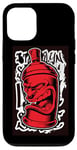 Coque pour iPhone 12/12 Pro Y2K Bombe de peinture en spray pour graffiti rétro Street Art Old Skool