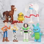 7 st Toy Story Cake Toppers Figuriner Toy Story Cupcake Topper Toy Story Partyfigurer Tecknad actionfigurer Tårta