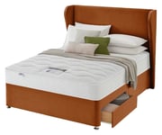 Silentnight Memory Superking 2 Drawer Divan Bed - Amber Super King