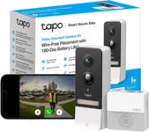 Tapo D230S1 2K 5MP Battery Video Wireless Security Camera Night Vision Doorbell