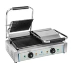 Royal Catering Kontaktgrill - 1 x 1800 W räfflad 2.0