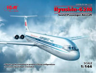 1:144 ICM KIT Ilyushin-62M Soviet Passenger Aircraft Kit ICM14405