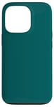 Coque pour iPhone 13 Pro Couleur bleu sarcelle foncé simple