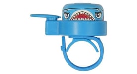 Sonnette de velo enfants  requin bleu  crazy safety  coloree  facile a utiliser